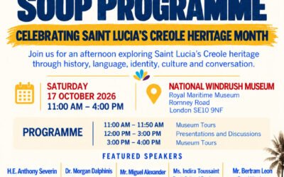 Celebrating Saint Lucia’s Creole Heritage at the National Windrush Museum – Saturday 17th October 2026